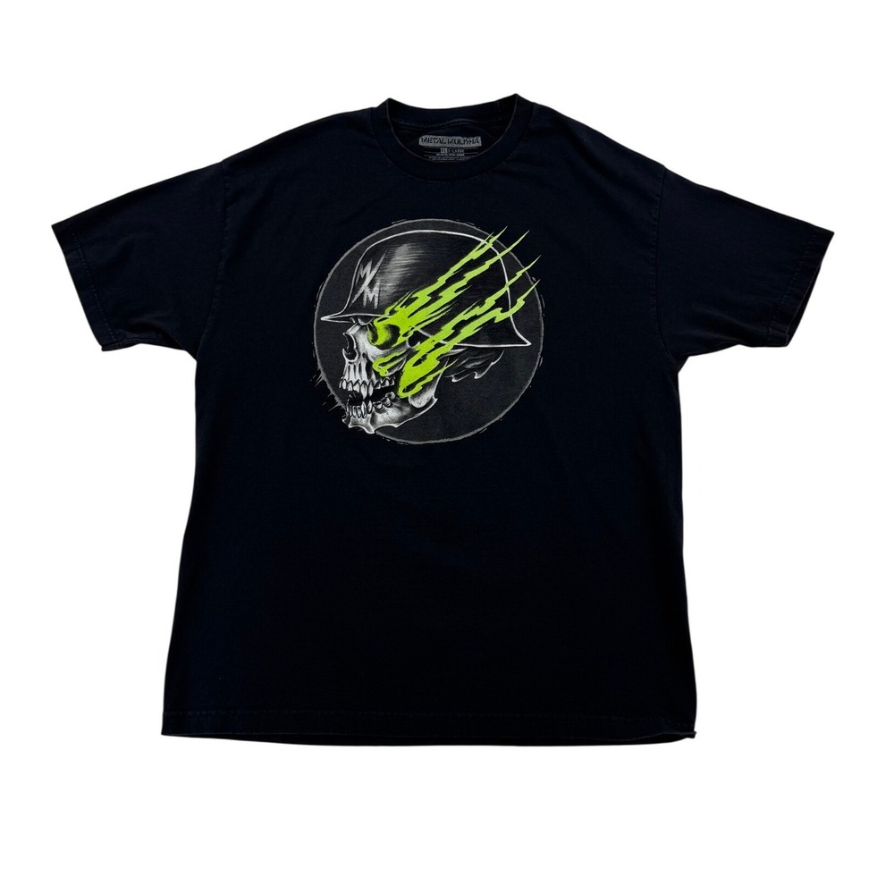 Metal Mulisha T-Shirt Mens XL Black War Paint Skull Motocross Graphic